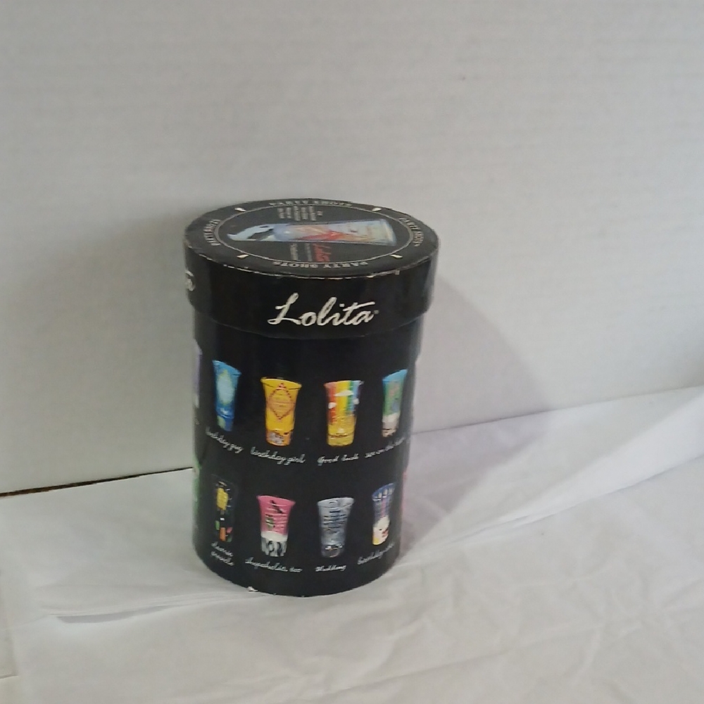 Lolita Graduatiln with Colorful Glass Designs with recipe NIB